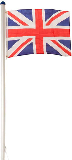17ft Commercial Flagpole - Aluminium - WIDO - Choice of Flag