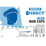 Mob Caps - Blue - Clipped - Simply Direct - Bulk Buy Options