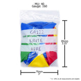 Grip Seal Bags - Write On Panel - 75mm x 85mm (3" x 3.25") - GA122 - Simply Direct - Bulk Buy Options