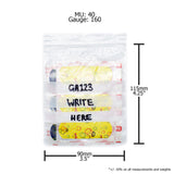 Grip Seal Bags - Write On Panel - 90mm x 115mm (3.5" x 4.25") - GA123 - Simply Direct - Bulk Buy Options