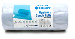 Desk/Couch Roll - BLUE - 24cm - 2 ply - 50m - Simply Direct - Bulk Buy Options