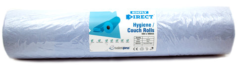 Desk/Couch Roll - BLUE - 48cm - 2 ply - 50m - Simply Direct - Bulk Buy Options