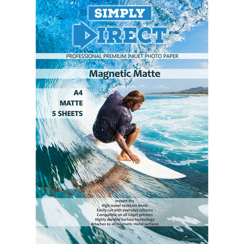 Premium Photographic Printing Paper - A4 - MAGNETIC MATTE - 260gsm - Simply Direct - Bulk Buy Options