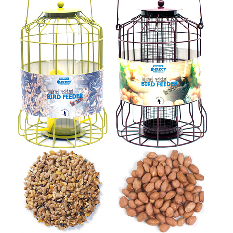 Squirrel Guard SEED & NUT Feeders - Simply Direct - Feed Options
