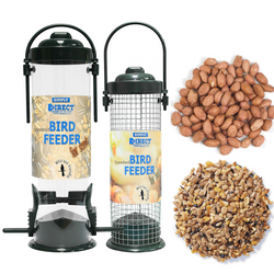 Bird NUT & SEED Feeders - MEDIUM - Plastic - Simply Direct