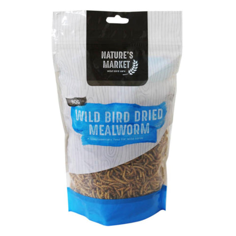 Wild Bird Feed Mealworm - 80g Bag of Dried Meal Worm - kingfisher