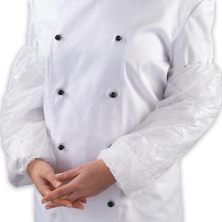 Simply Direct White Disposable Over Sleeves Covers Latex Free Food Safe